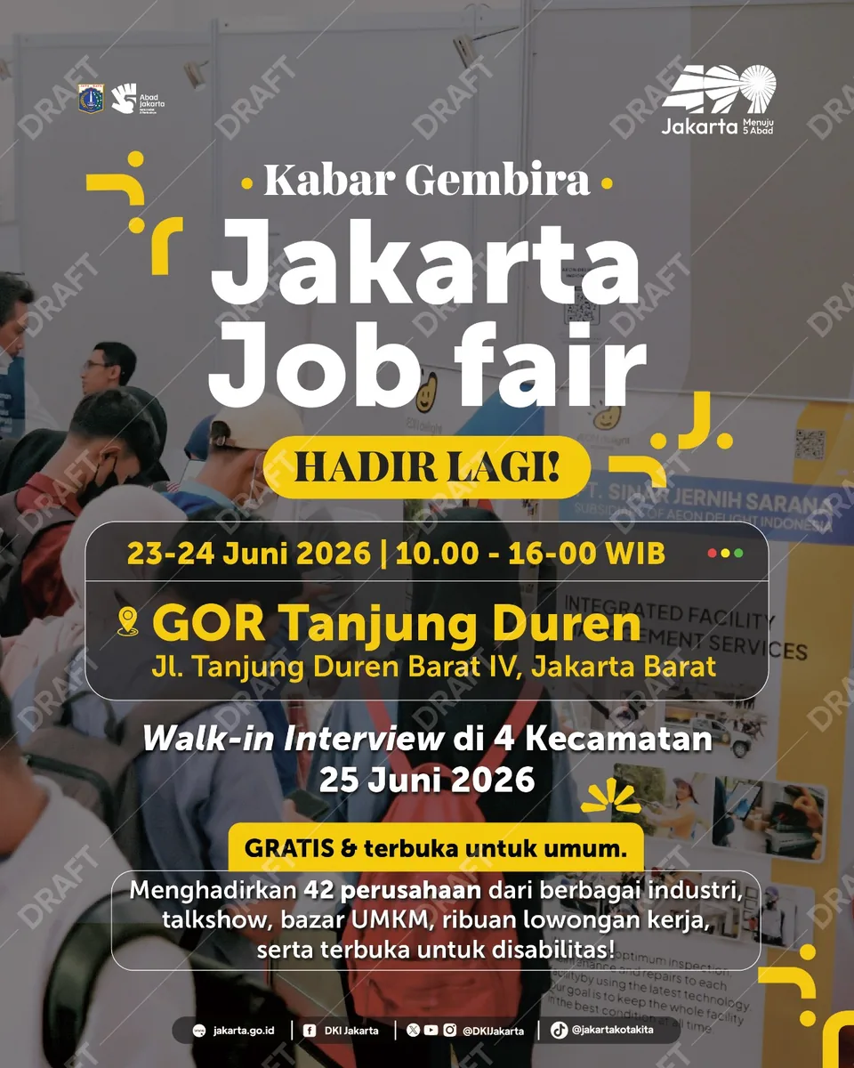 Job Fair Kabupaten Labuhanbatu Selatan 2026 (Suku Dinas TKTE Wilayah Kabupaten Labuhanbatu Selatan Barat) : 23-24 Juni 2026