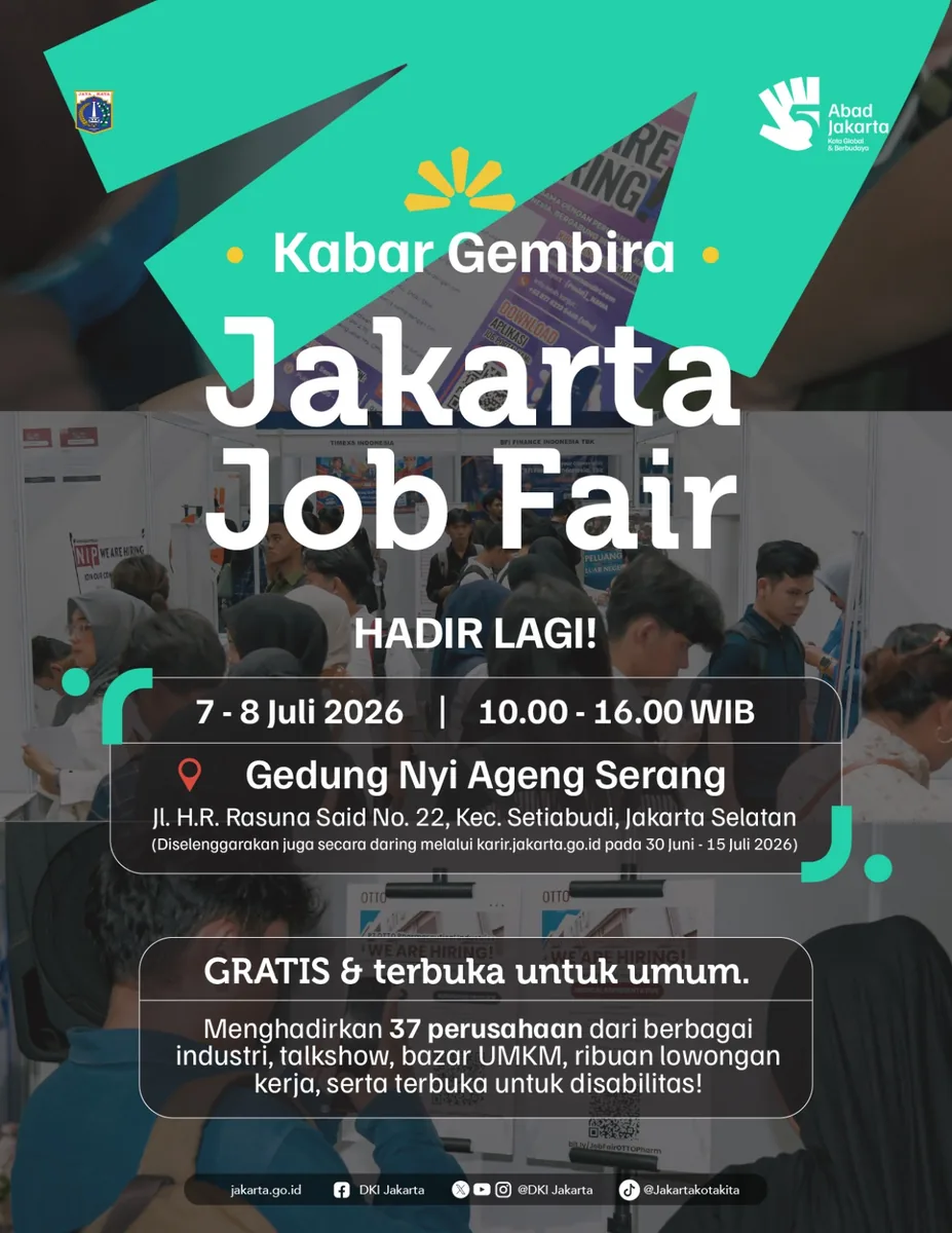 Job Fair Kabupaten Labuhanbatu Selatan 2026 (Suku Dinas TKTE Wilayah Kabupaten Labuhanbatu Selatan Barat) : 7-8 Juli 2026