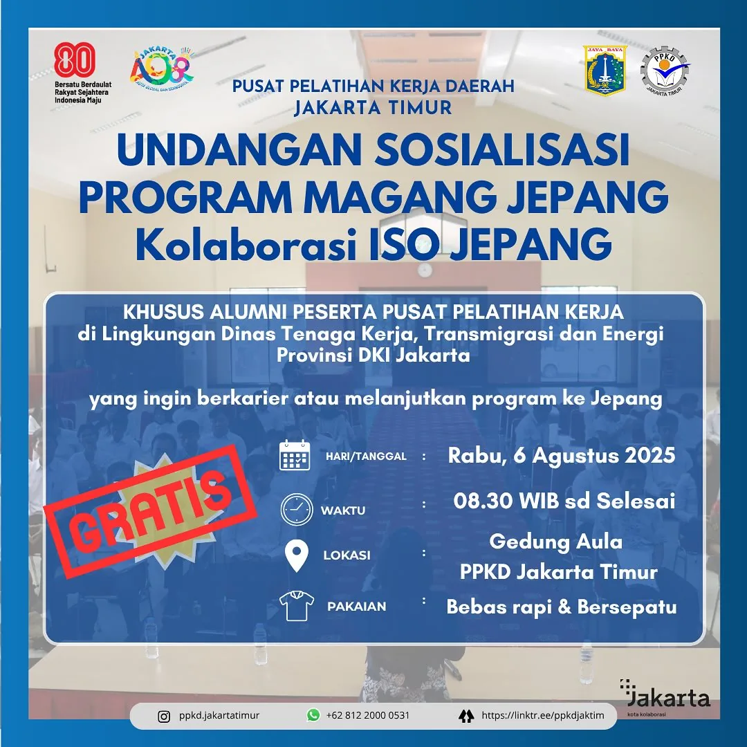 UNDANGAN SOSIALISASI PROGRAM MAGANG JEPANG – PPKD KABUPATEN LABUHANBATU SELATAN